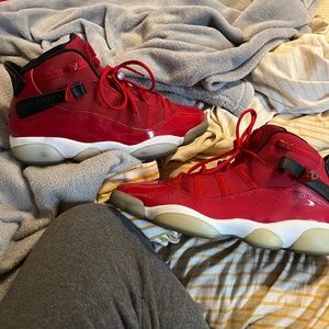 2 pair of jordan sneakers